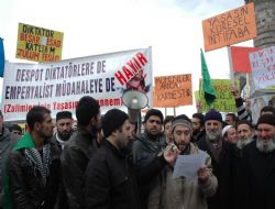 Esad’ı protesto ettiler